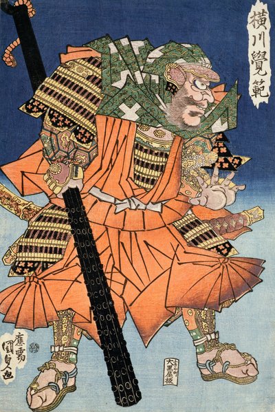 Der Krieger-Mönch Yokogawa Kakuhan, veröffentlicht 1830 von Utagawa Kunisada